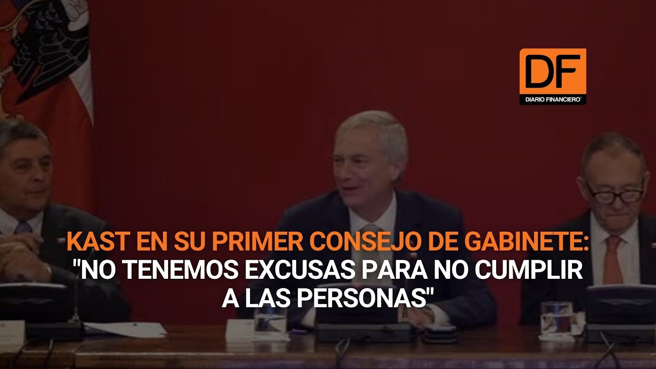 Kast en su primer consejo de gabinete: 