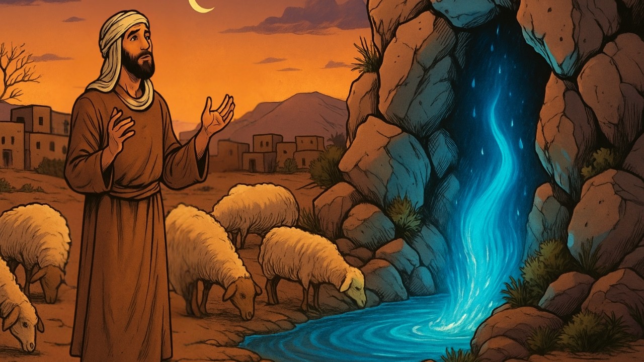 قصة الراعي والغنم 🌙 حكاية الراعي الحكيم سعيد الذي غيرت حياته معجزة النبع الأزرق | قصة ستغير حياتك