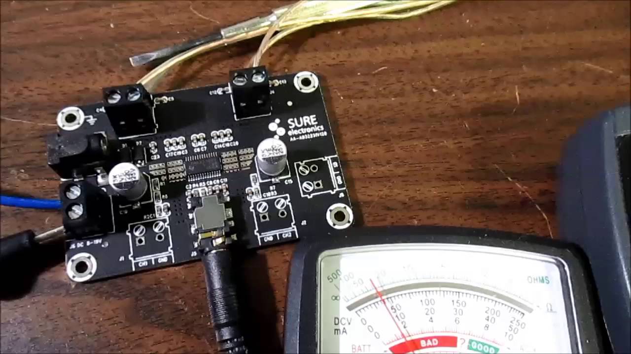 TPA3110 class D stereo amplifier test and review