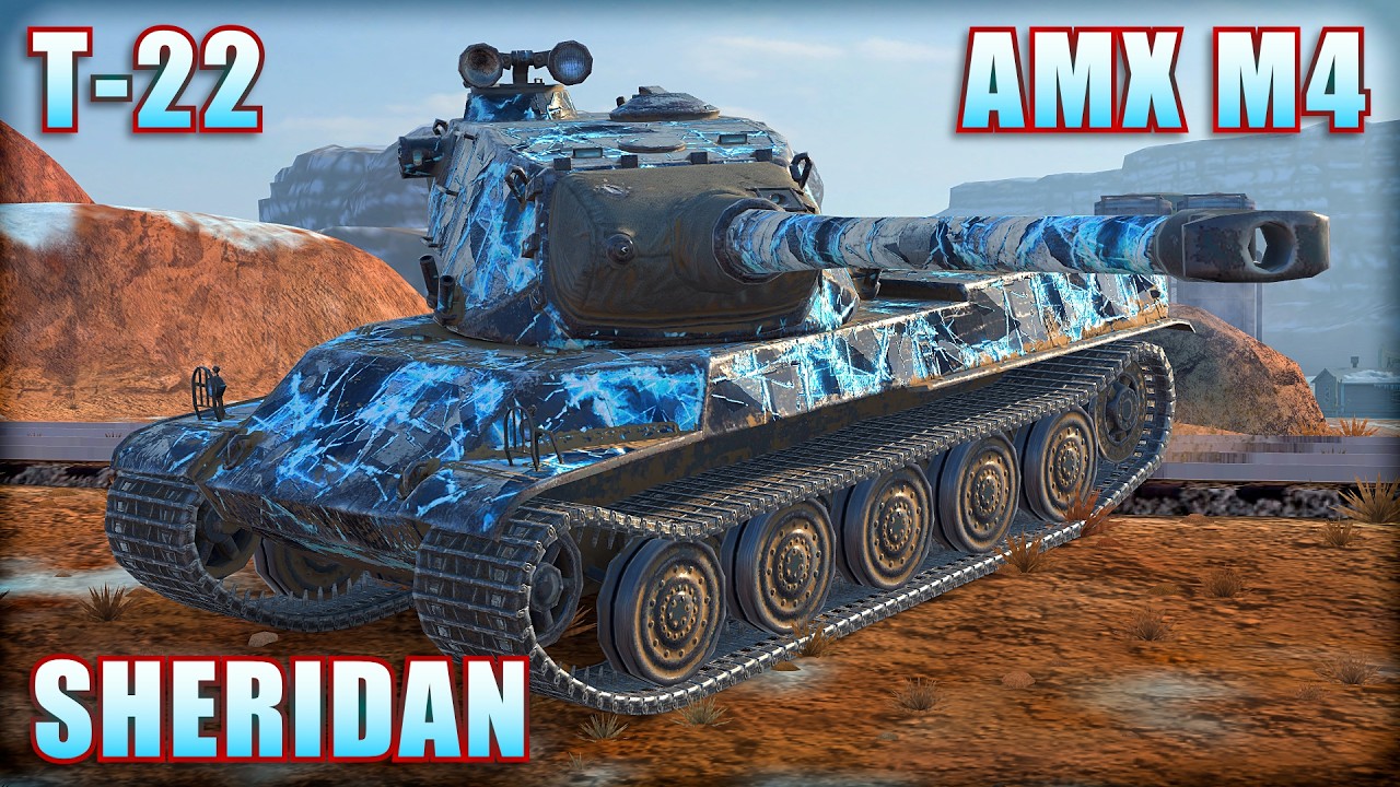 AMX M4 ● T-22 ● SHERIDAN | World of Tanks Blitz Replays