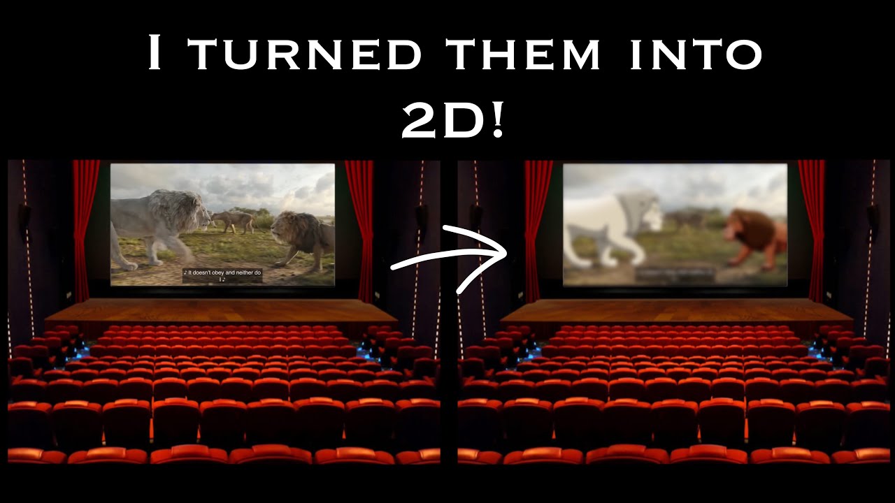 Redrawing Mufasa Movie Scene 3D Characters in 2D Disney Animation Style Using Procreate