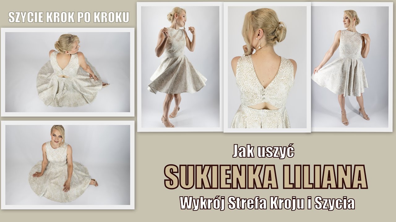 Jak uszyć sukienkę LILIANA - Krok po Kroku - Strefa Kroju i Szycia