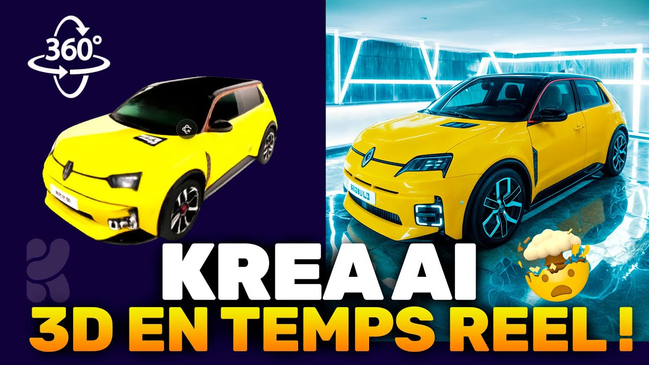 Cette fonctionnalité 3D de Krea AI va révolutionner votre workflow !
