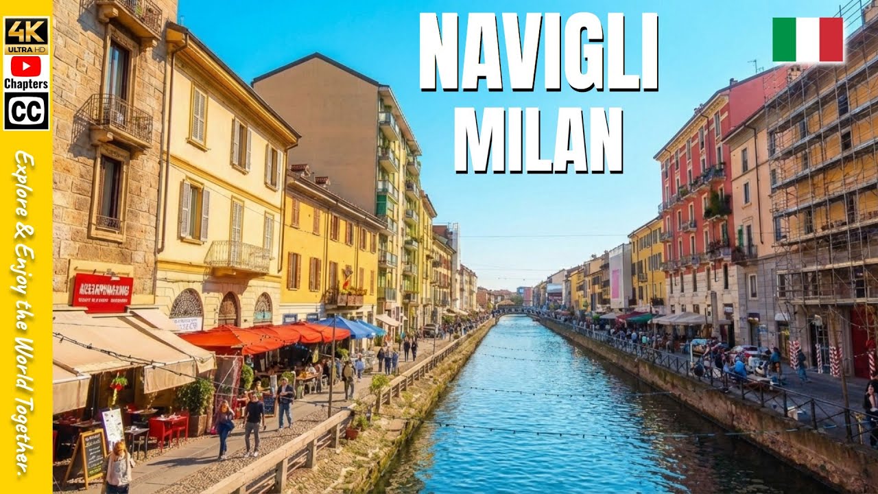 NAVIGLI Italy City Winter Walk | Hidden Gems & Riverside Reflections in Milan | City Guide 4K