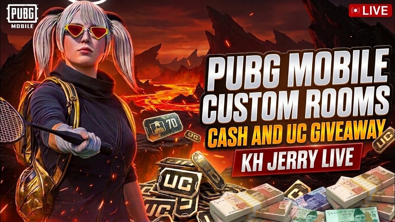 WOW ROOMS+LIVIK 1k pkr GIVEAWAYS | PUBG LIVE  WOW & LIVIK ROOMS | UC ROOMS | KH JERRY LIVE
