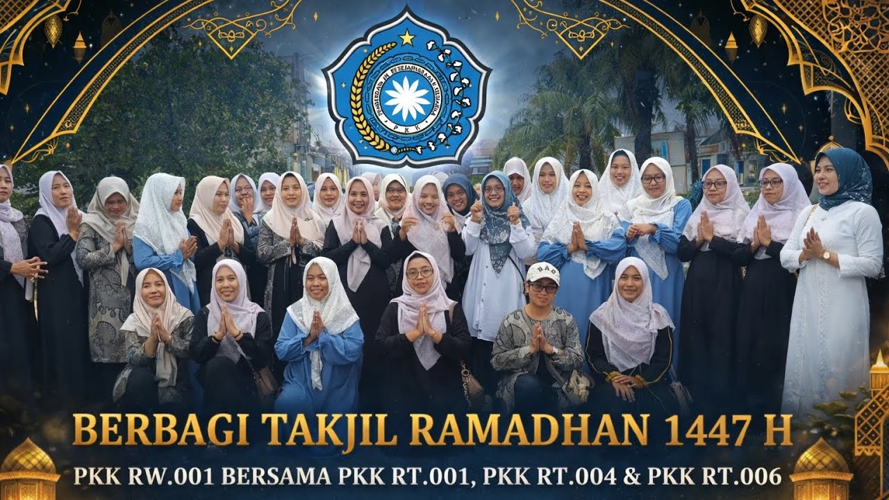 BERBAGI TAKJIL RAMADHAN 1447 H- PKK.RW.001 BERSAMA PKK RT.001,PKK RT.004 & PKK RT.006