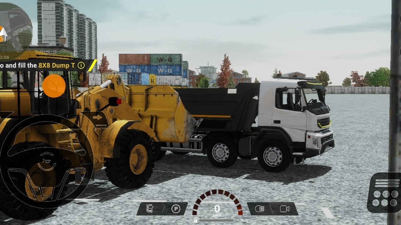 Gameplay ll Monster drump (8x8) transport part 2 monster drump load soil & go to unloaded well drive