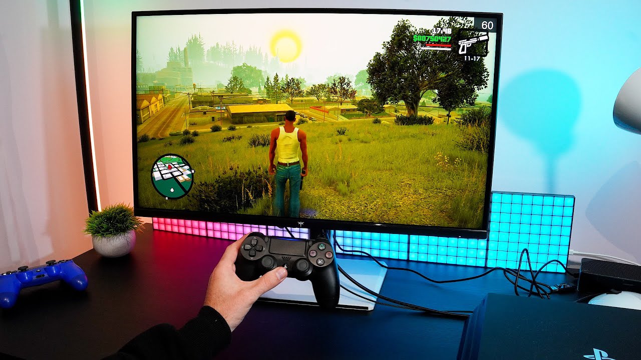 GTA San Andreas DE - PS4 Pro Performance Test – 60FPS on 4K Monitor