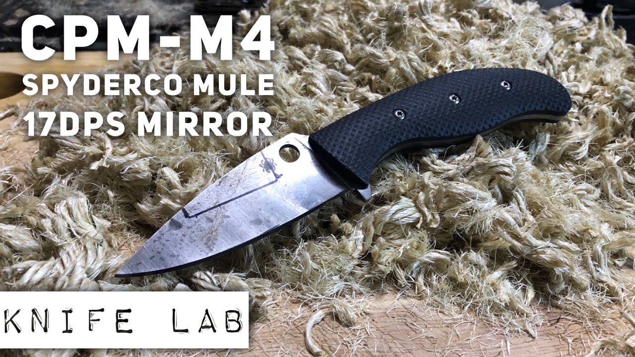M4 Steel Edge Retention - Spyderco Mule