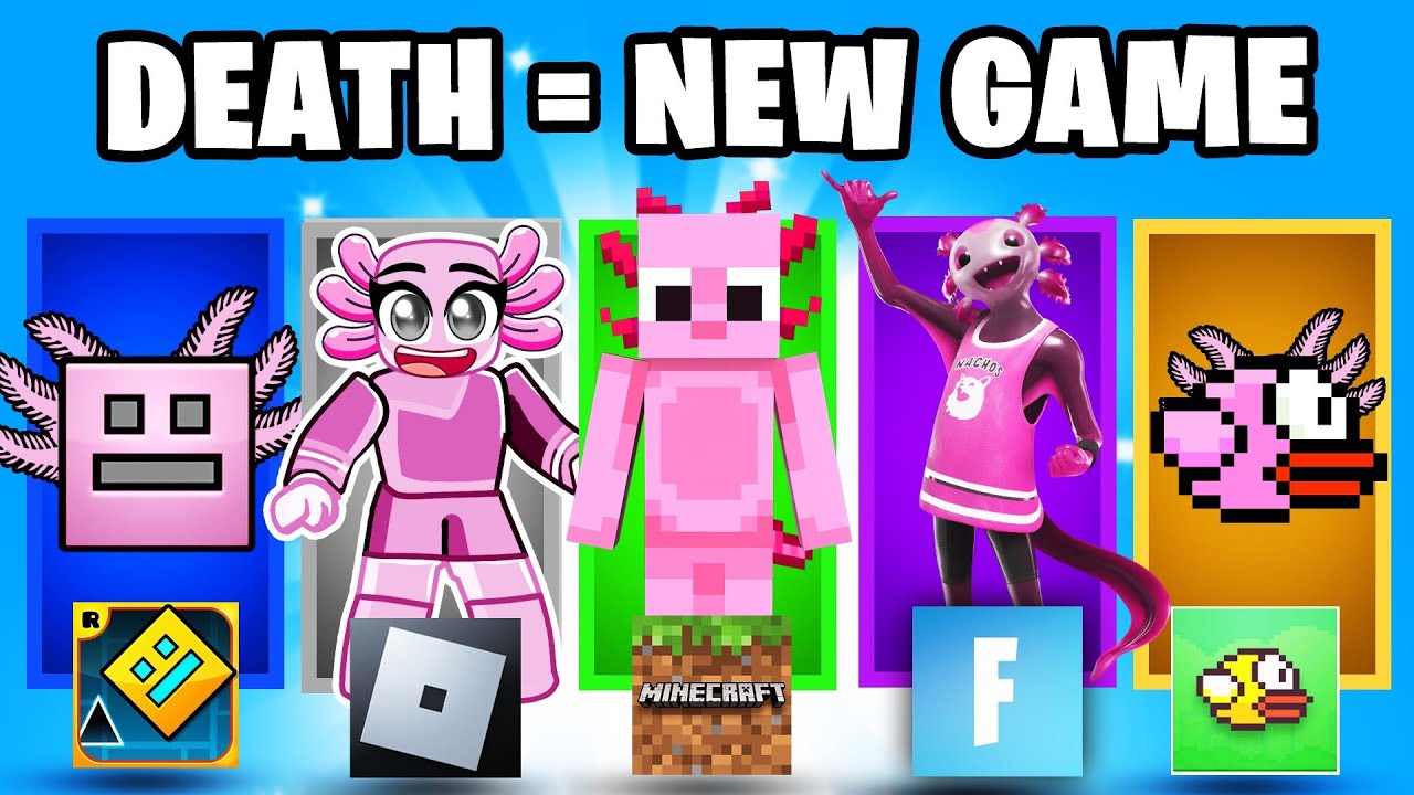 Minecraft, But If I Take Damage I Switch Games