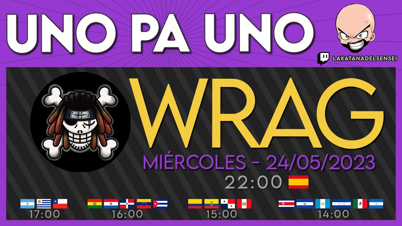 EL SENSEI EN DIRECTO - #UnoPaUno WRAG-