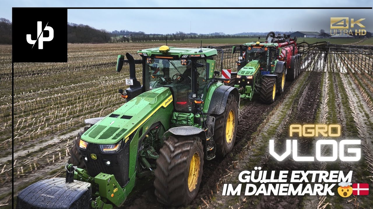 Gülle Extrem 2024 in Dänemark! John Deere 8R || JP Agrar