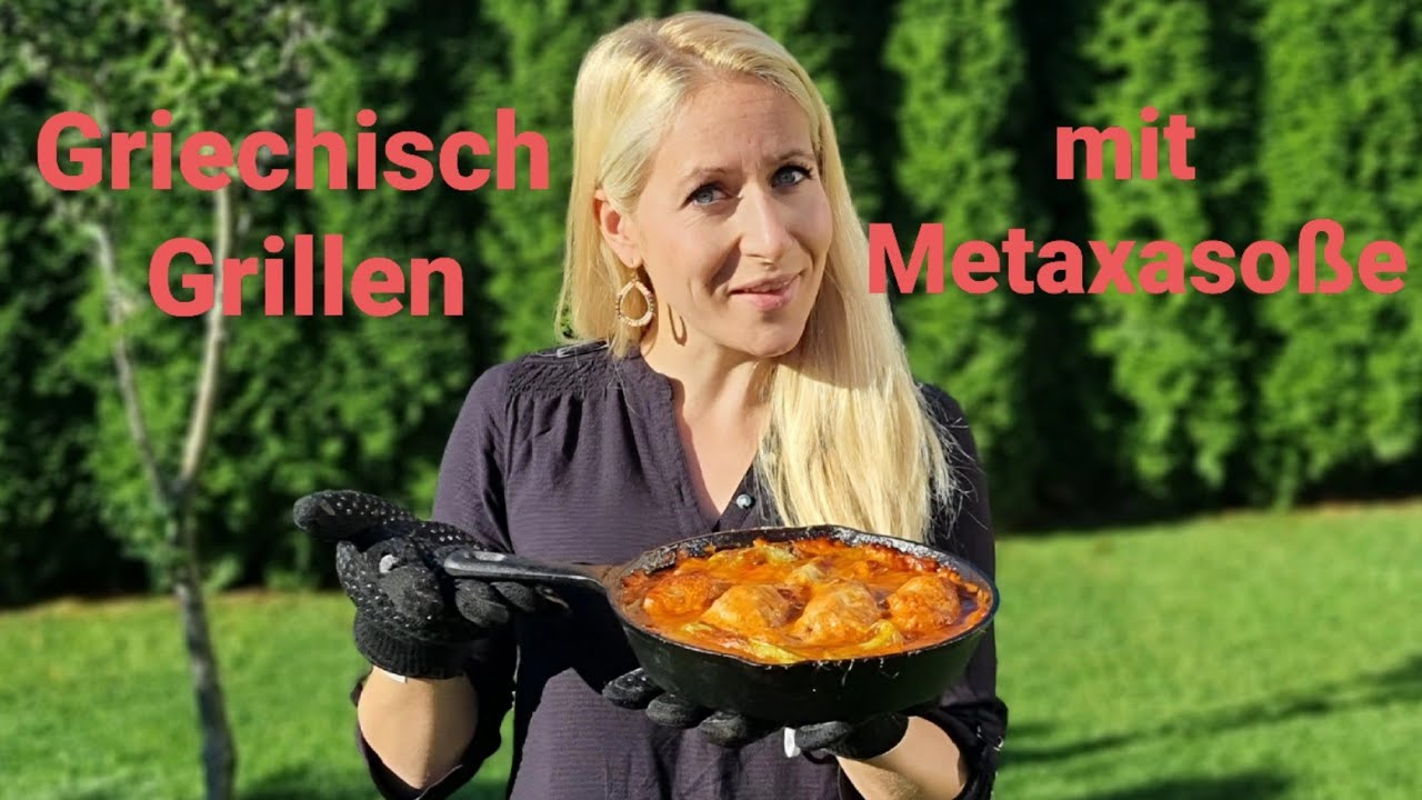 gefüllte Schnitzelröllchen mit selbstgemachter Metaxasoße