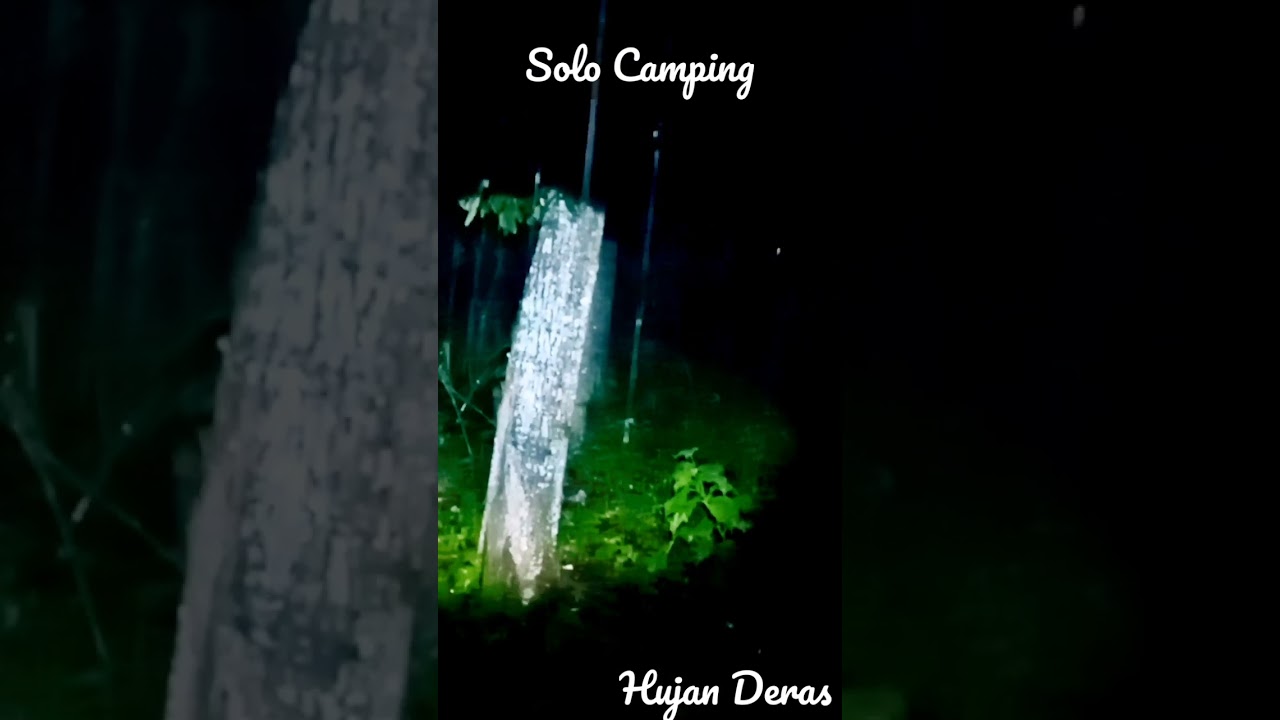 Solo Camping Saat Hujan Deras Dihutan #solocamping #solocampinghujan #solocampinghujanderas #hujan