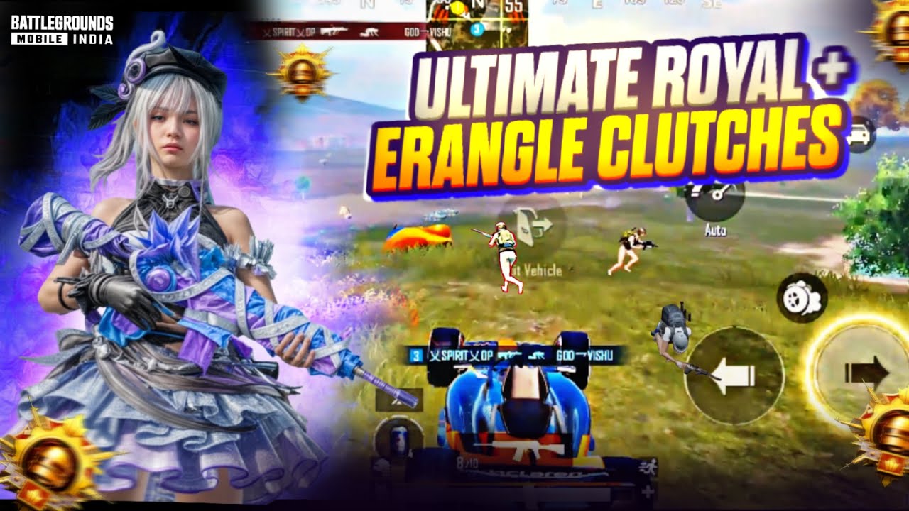Ultimate Royal Insane 1v9 Clutch 😨 + Erangle 1v4 clutch 🤯| BGMI🇮🇳 |