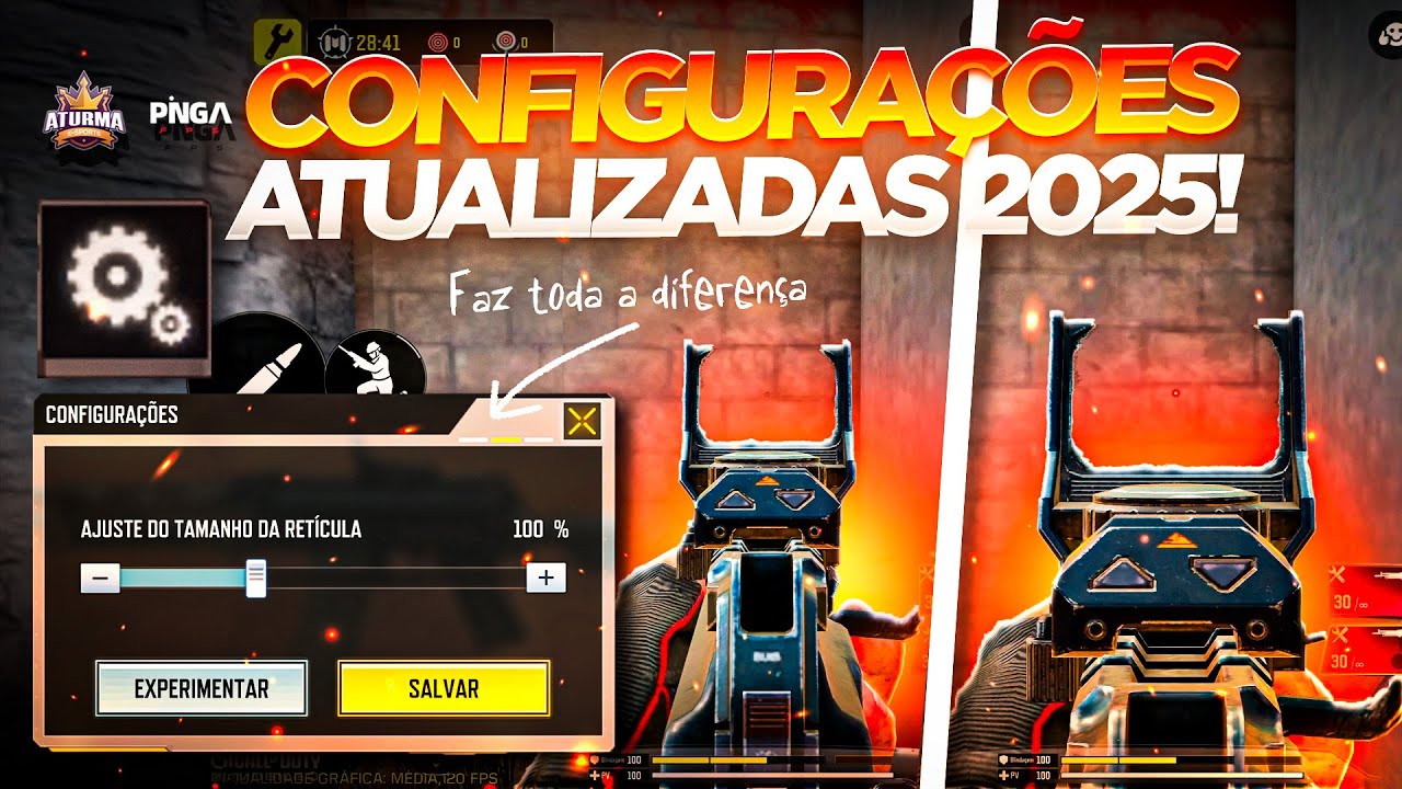 MELHORES CONFIGURAÇÕES + CORES & OTIMIZAÇÕES DO COD MOBILE