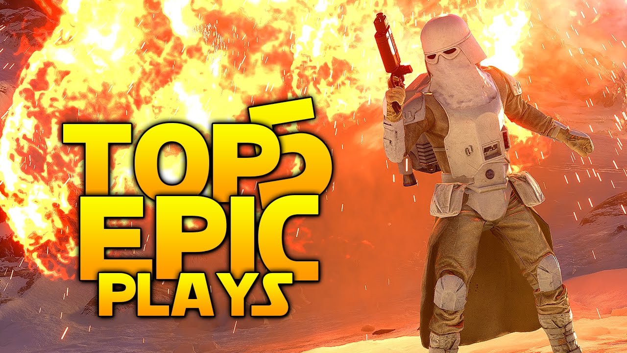 Star Wars Battlefront TOP 5 EPIC PLAYS: The Odds Of That Kill Is 3,720 to 1!