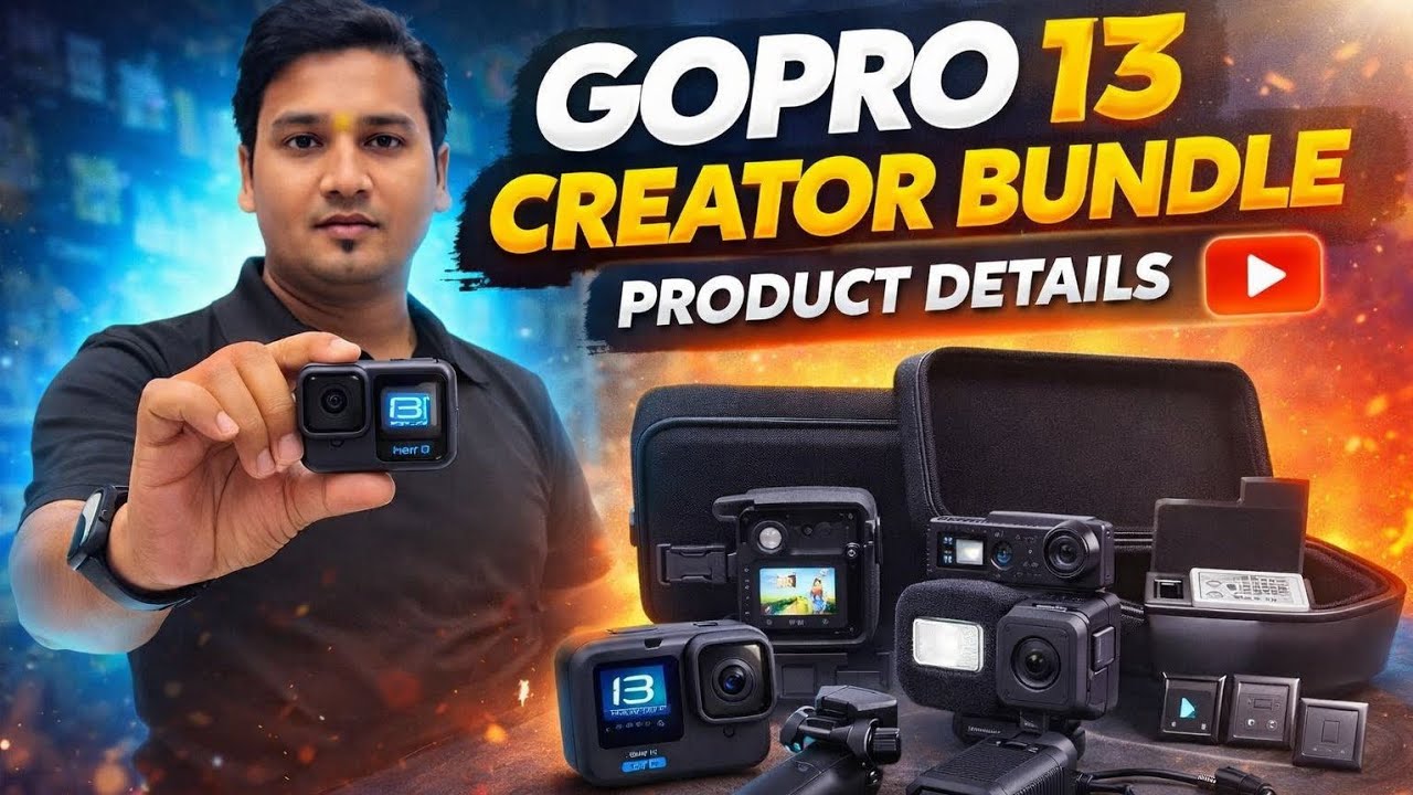 Best action cam GoPro 13 creator bundle Hindi review ! #gopro #actioncamera #contentcreator #review 