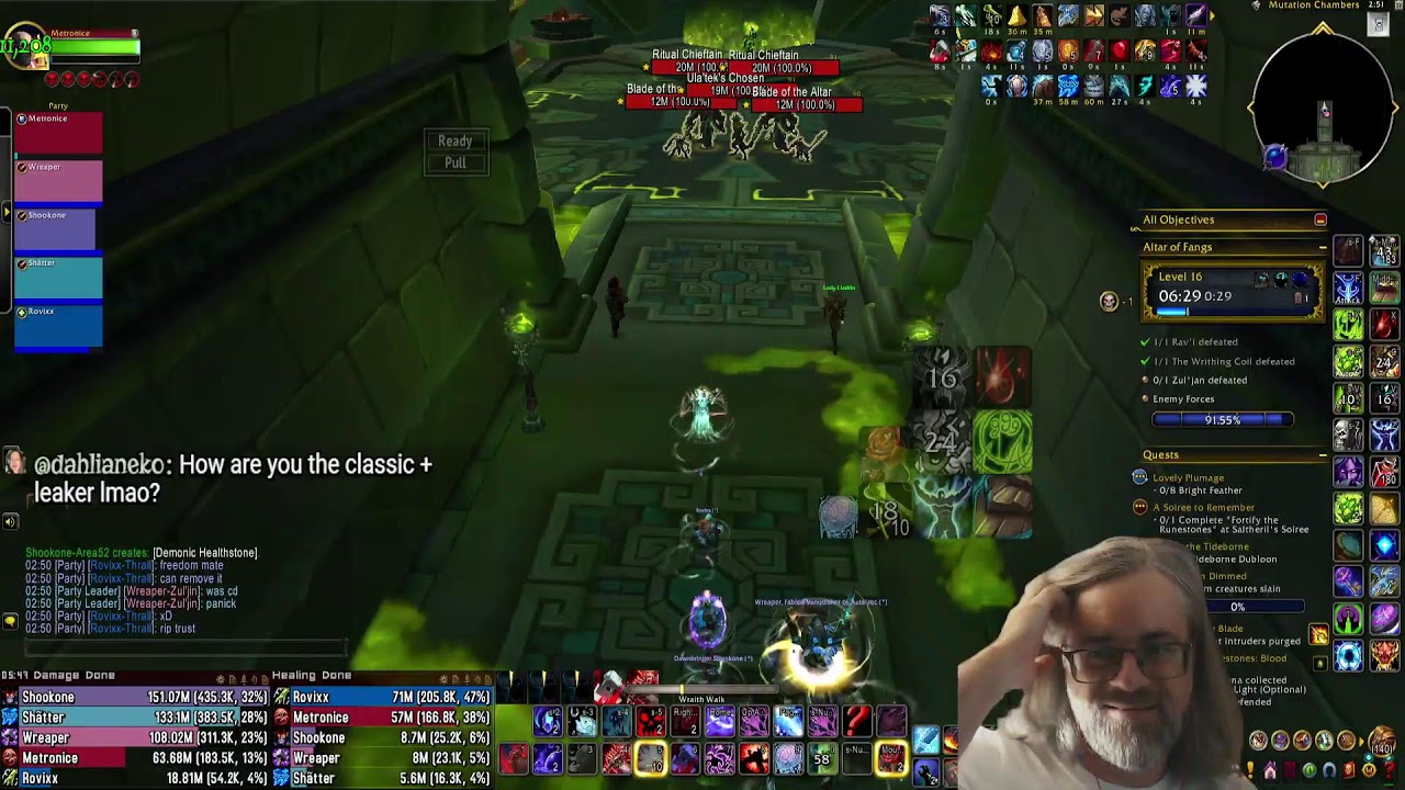 Mythic+ Pugging Keys - Blood Death Knight POV