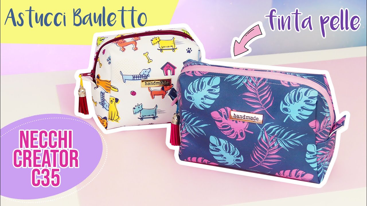 Astuccio bauletto in finta pelle | Necchi C35