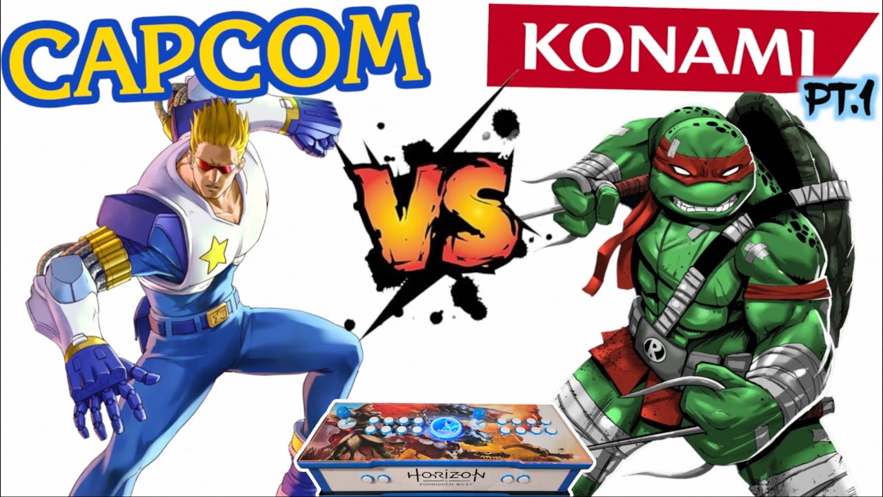 CAPCOM vs KONAMI Pt.1 - Who had better Arcade Games | Shar-Kade Ultimate Deluxe Control Panel