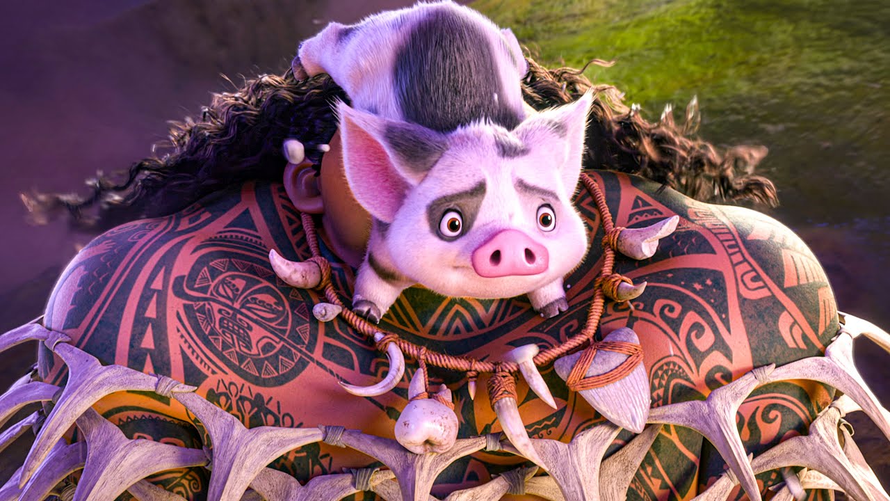 MOANA 2 Movie Clip - Pua Crashes on Maui (2024) Disney