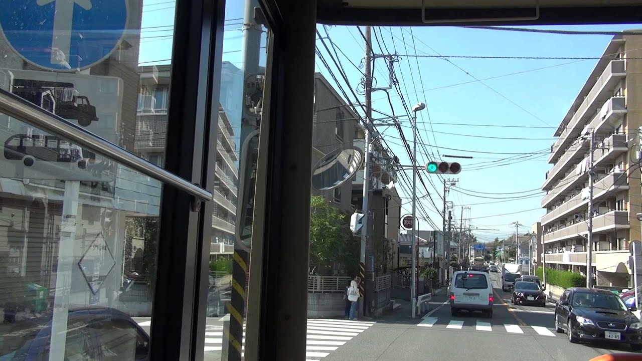 神奈中バス 船33 大船駅西口→藤沢駅北口（関谷インター経由） 【HD前面展望】