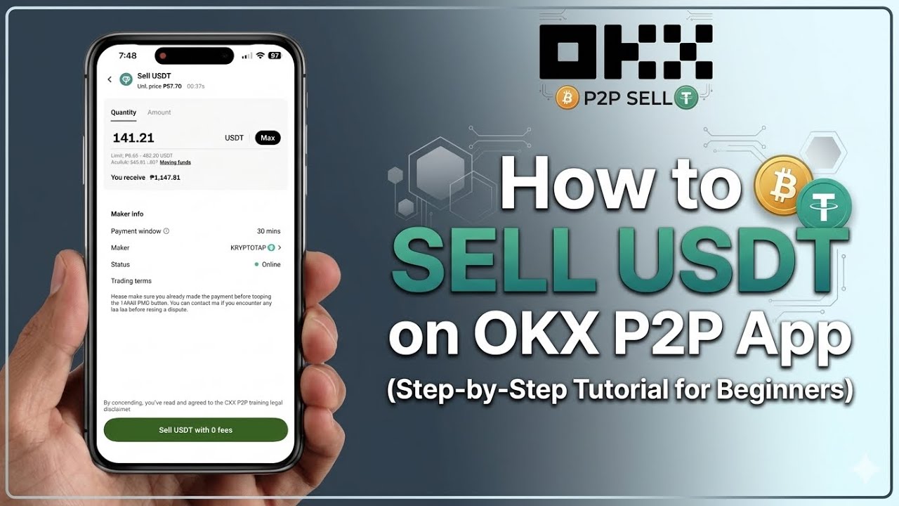 How to SELL USDT on OKX P2P App (Step-by-Step Tutorial for Beginners 