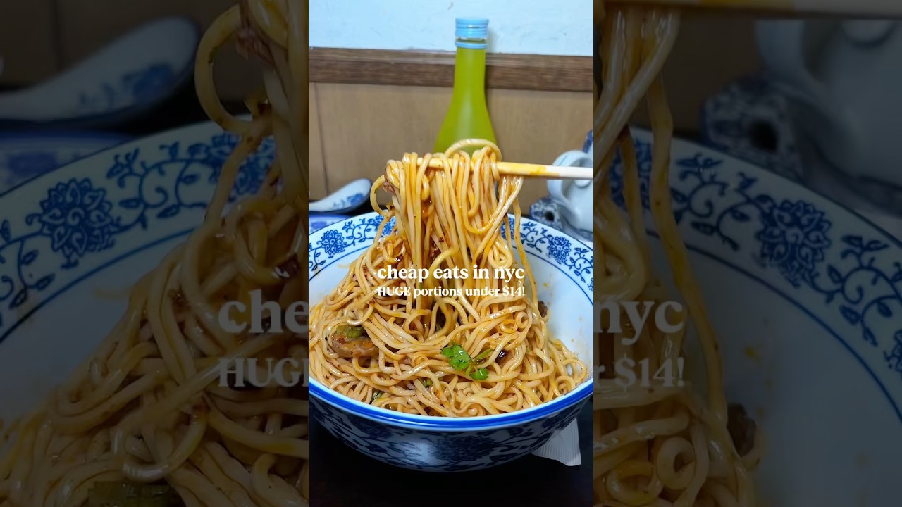 NYC cheap eats! Huge bowls of noodles for under $14 #nycfood