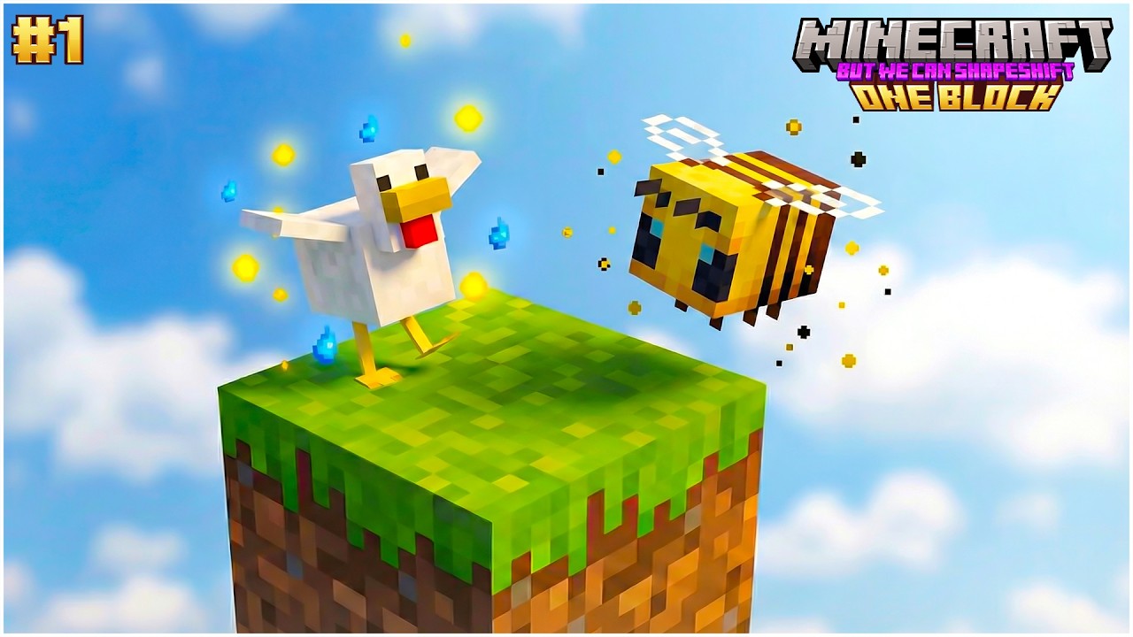 We Became MOBS in OneBlock Minecraft… (Chaos) | One Block S4 | #1 | The Music Boy