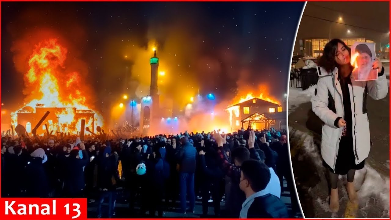 Küçələr ALOV İÇİNDƏ: İranda etirazçılar məscidləri, hökumət binalarını və polis bölmələrini YANDIRDI