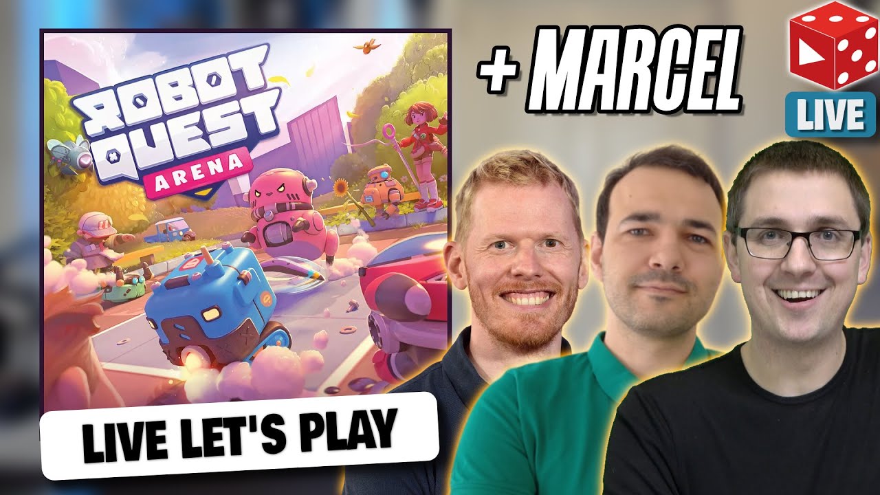 Robo Quest Arena - Live Let's Play inklusive Regelerklärung mit Steph, Carl, Marcel & Ben