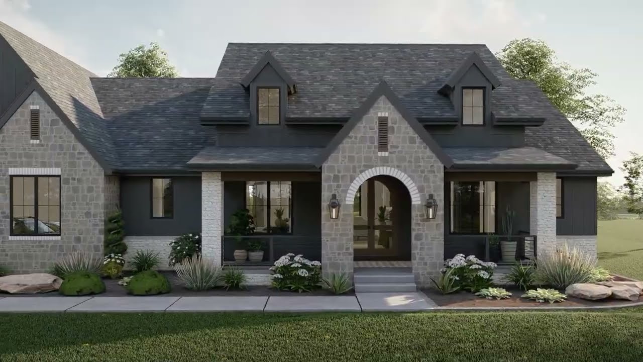 COTTAGE HOUSE PLAN 963-00763 WITH INTERIOR