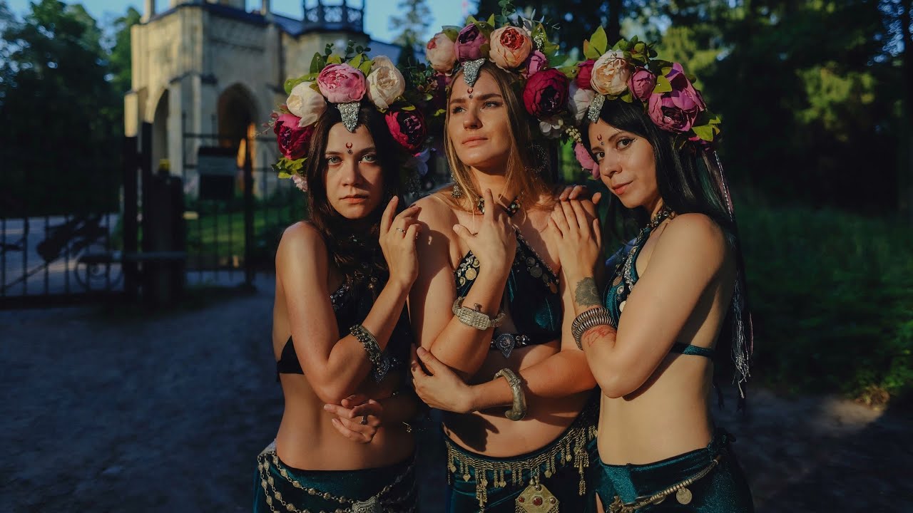 &ldquo;Dryads&rdquo; Dance intensive project with students of Moonlight Tribe school. Lena Gukina.Tribal fusion 