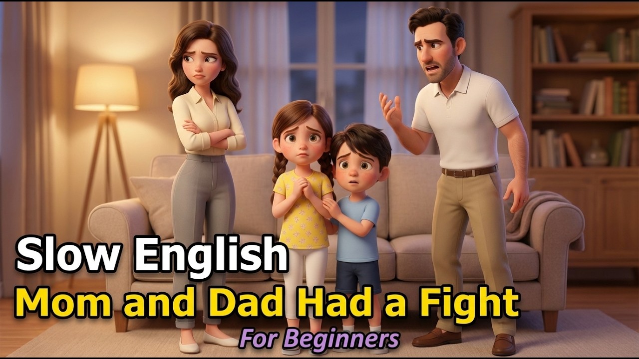 Mom and Dad Had a Fight | English Listening Practice for Beginners (A1 Level)