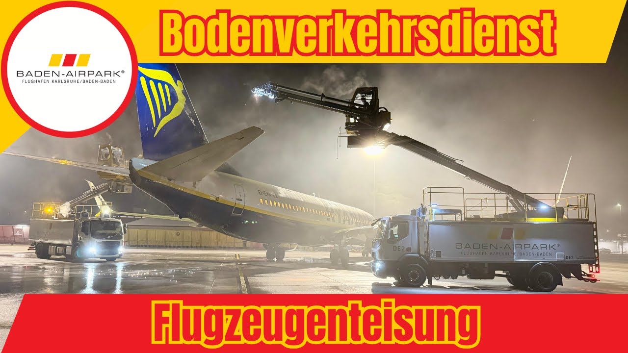 Was ist eigentlich eine Enteisung am Flugzeug | Deicing | Flugzeugenteisung | Wusstest du das? | FKB