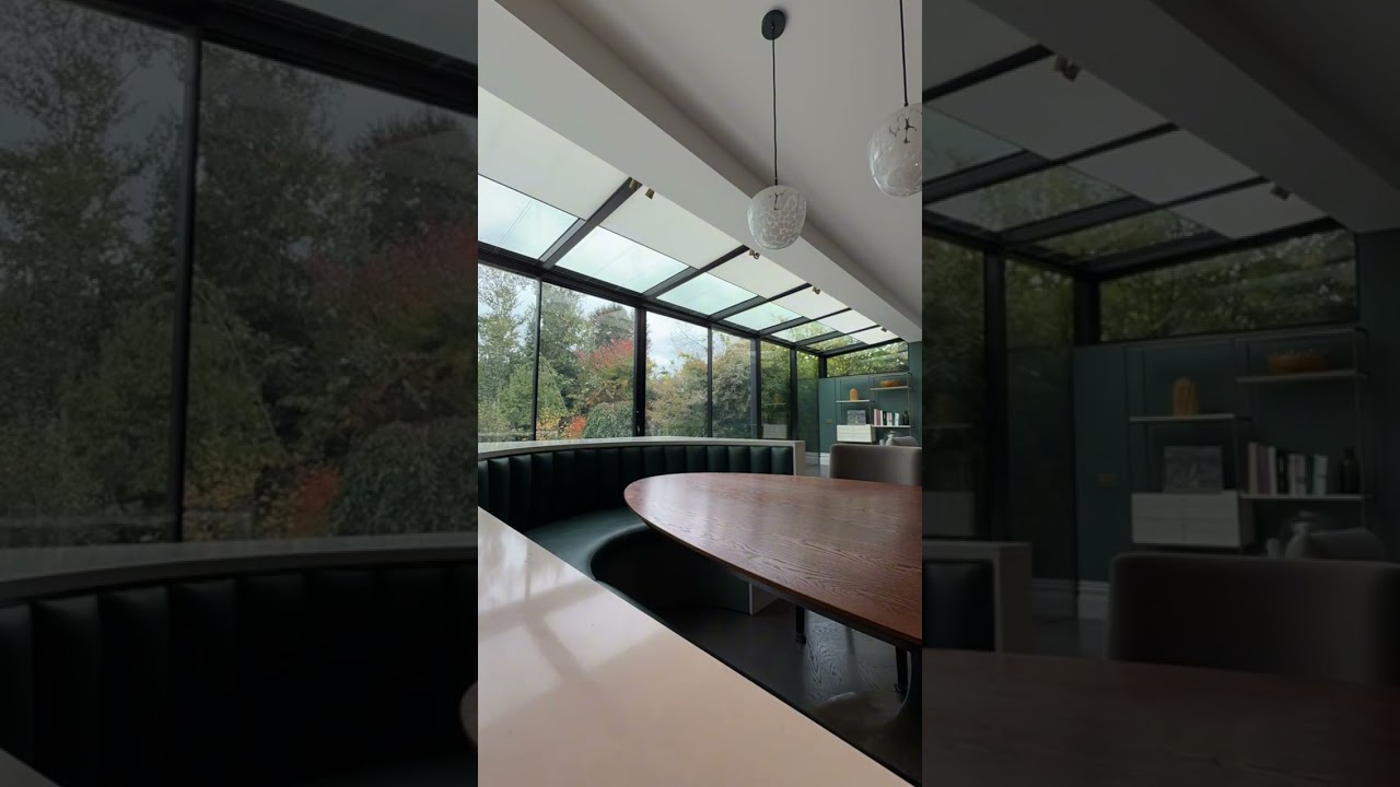 Mid-Century Modern Interiors with Sleek Automated Blinds