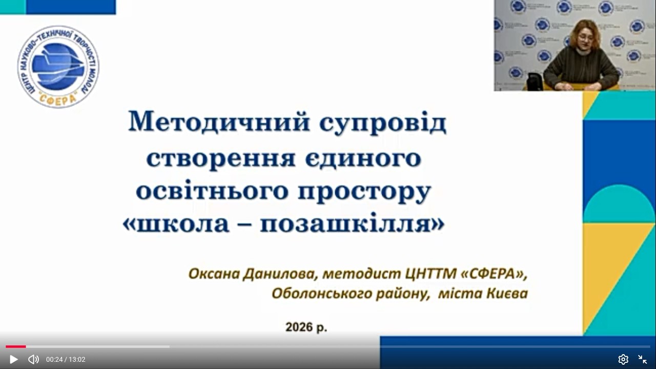 Оксана ДАНИЛОВА. Методичний супровід створення єдиного освітнього простору 