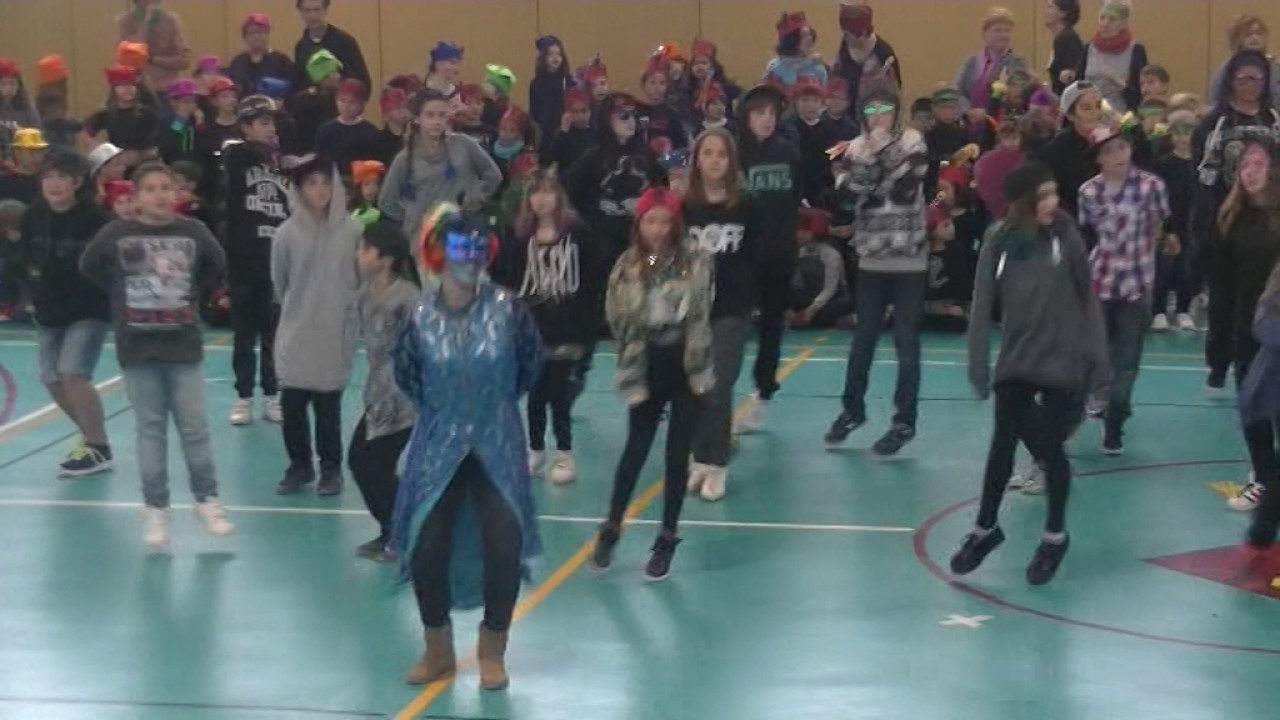 Escola Jaume Balmes - Sant Martí Sarroca - Carnaval 2017. Ball Carnestoltes amb alumnes de 6è