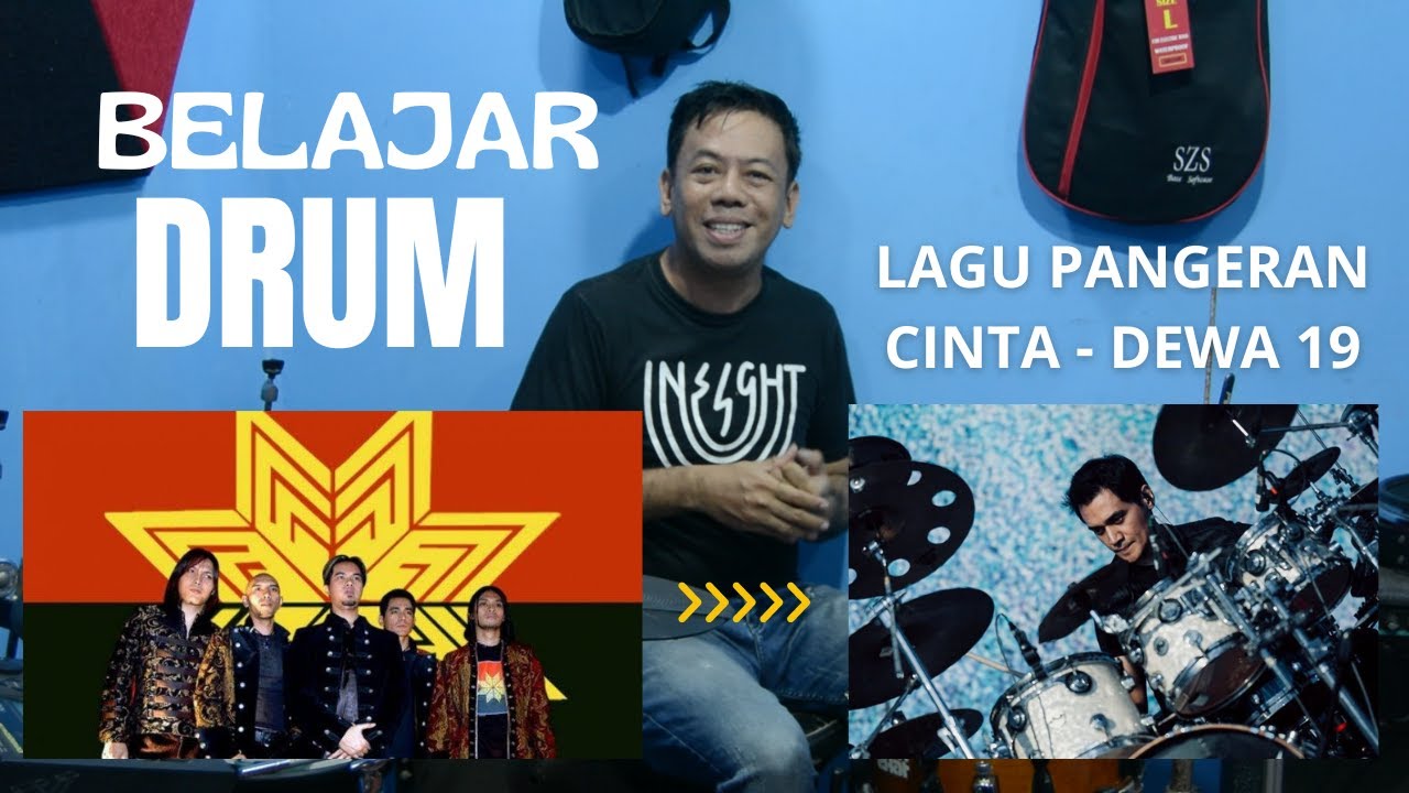SZSDRUM BELAJAR DRUM LAGU PANGERAN CINTA DEWA 19