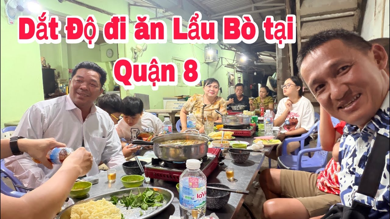 Xuân Lam dắt Độ đi ăn Lẩu Bò tại Quận 8!