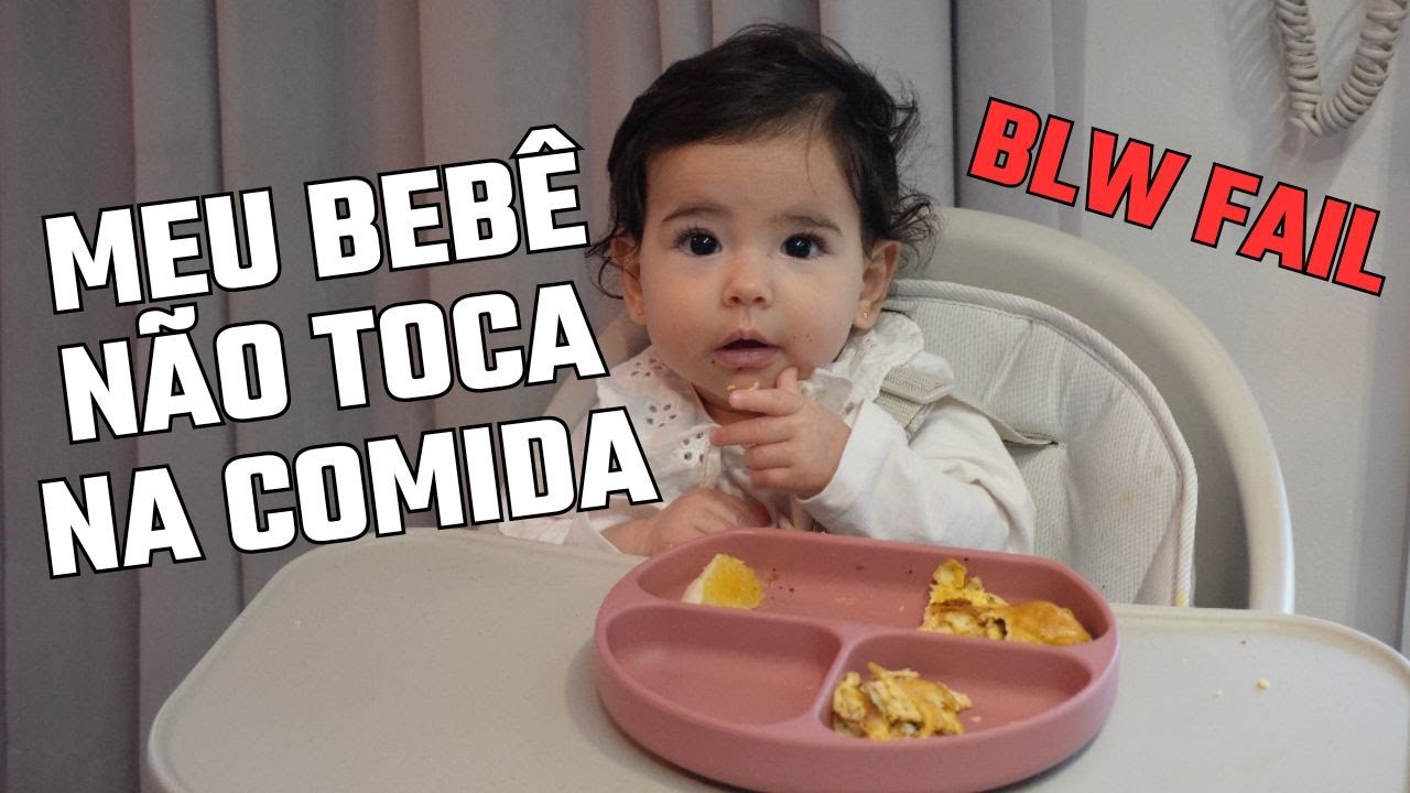 Minha bebê de 6 meses não queria tocar na comida...até que algo mudou #elladiniz
