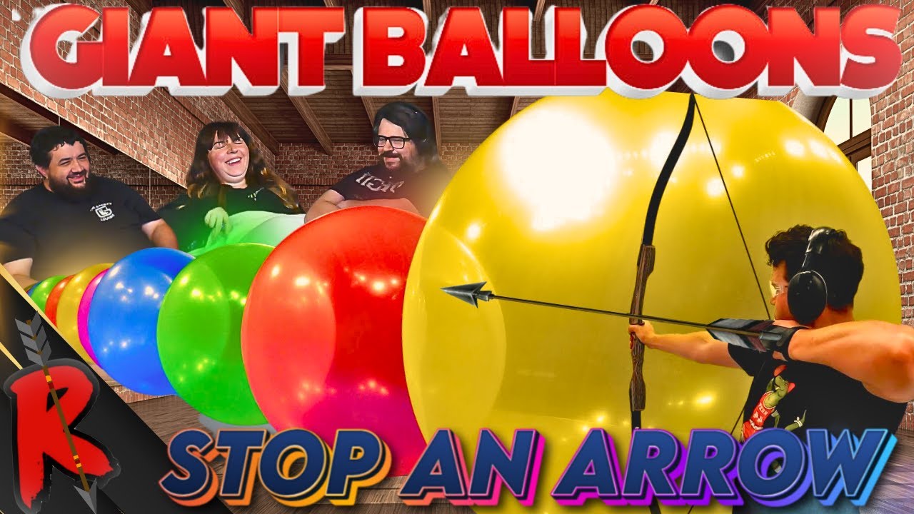 How Many Giant Balloons Stops An Arrow? - @howridiculous | RENEGADES REACT