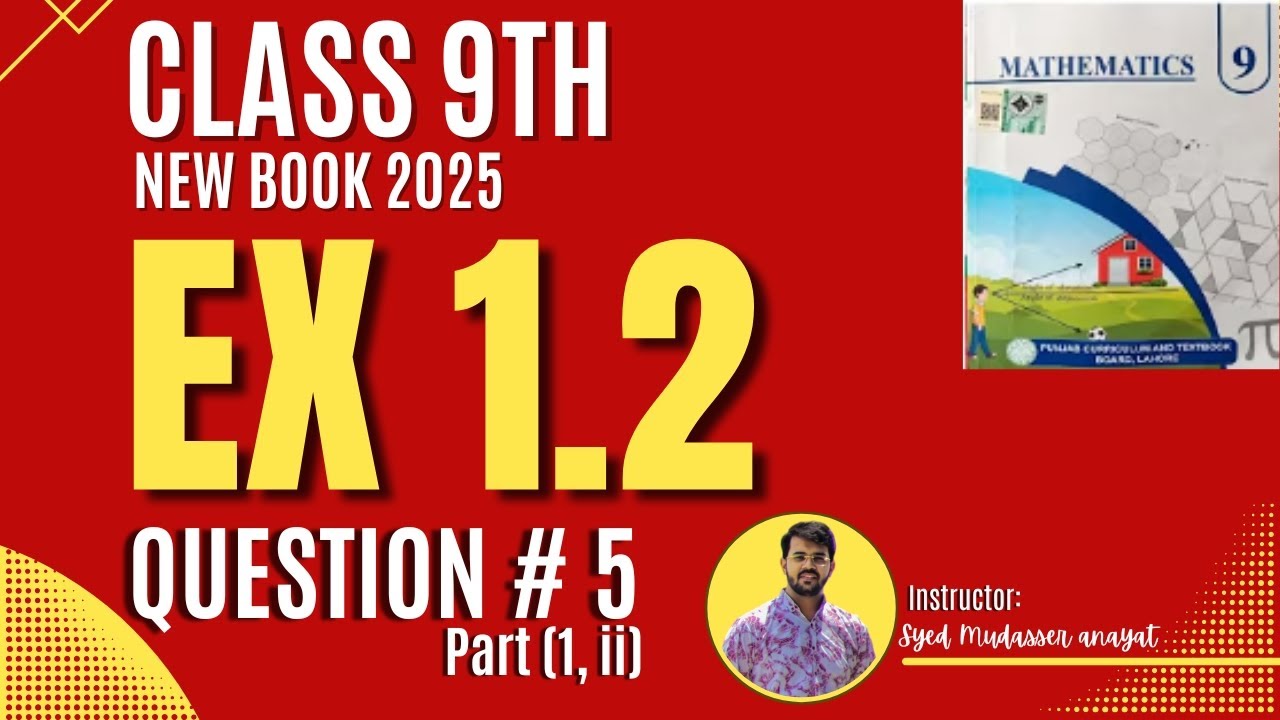 Ex 1.2 Class 9 | Exercise 1.2 question 5 part i, ii Class 9 math | Class 9 new book