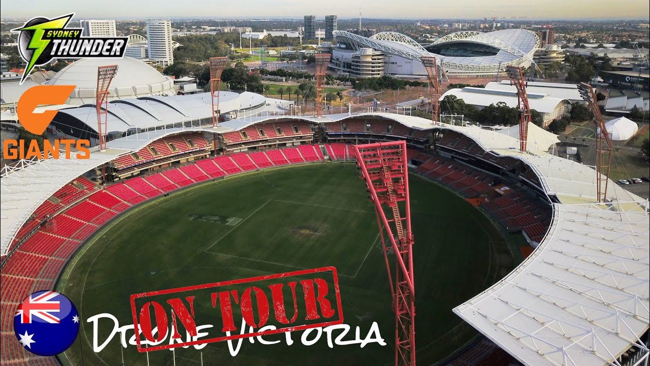 Sydney Showgrounds Stadium (Spotless Stadium) by Drone- Sydney, Australia [4K - UHD] Sydney Thunder