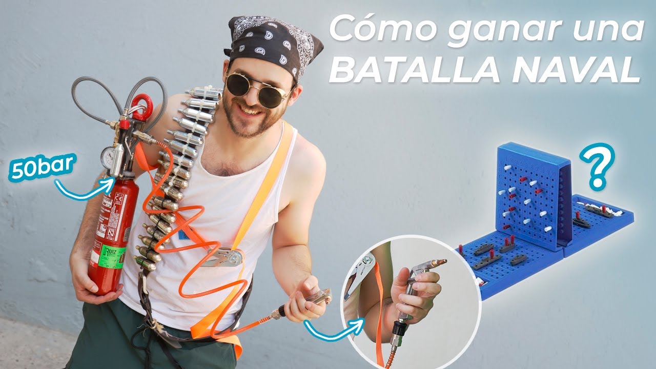 Esta PISTOLA DE AGUA Casera Funciona a 50 BARES de PRESIÓN con Cartuchos de CO2 -