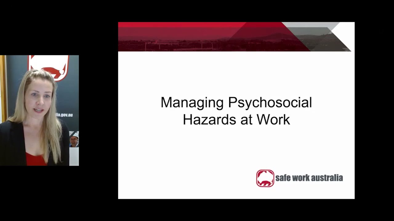 Dianah Brown  - Managing psychosocial risks and injury at work -WorkSafe Tasmania Conference 2021