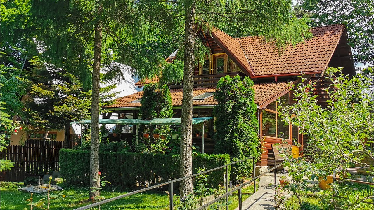 Cabana cu teren de 1700 mp, in padure, cu iesire la lac, in Paltinu, Ph