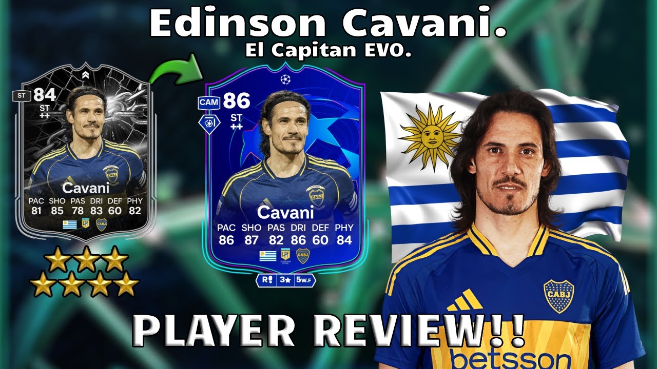 ⚽⭐ БЕЗУМНАЯ ФИКСАЦИЯ+ EVO 86. Обзор игрока Эдинсона Кавани! El Capitan EVO🔥⚽. FC 26 Ultimate Team