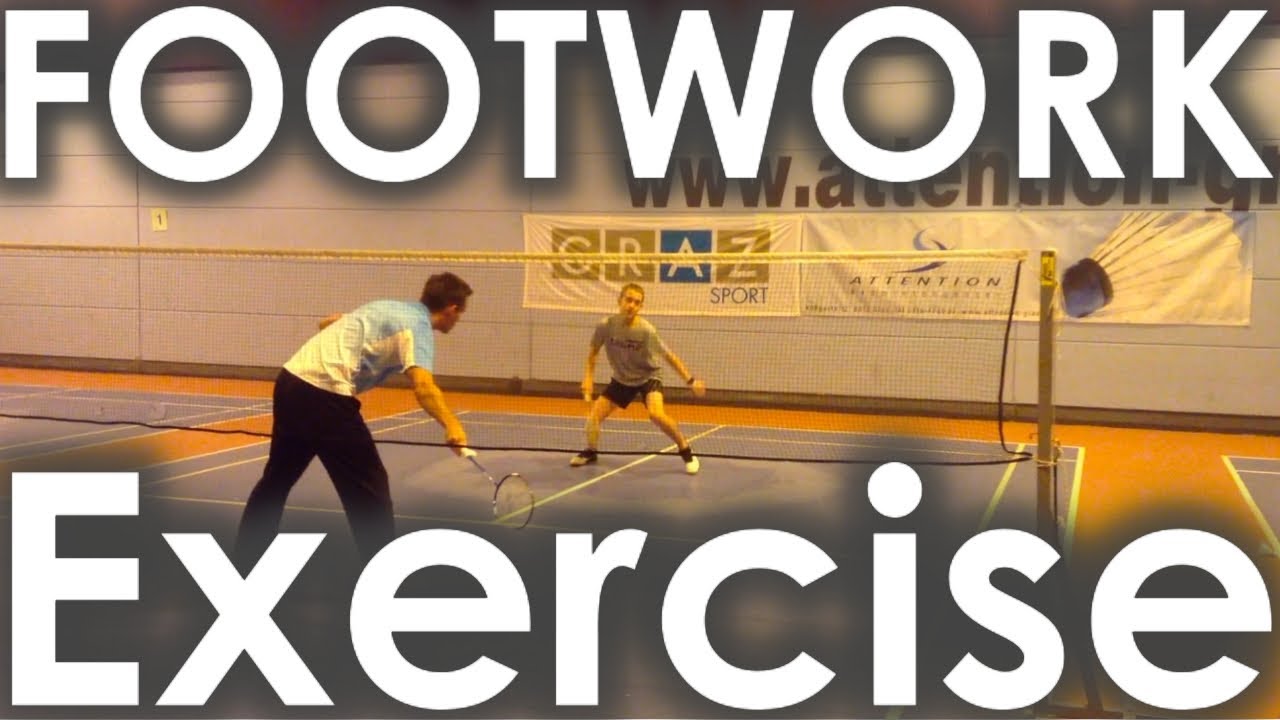 BADMINTON FOOTWORK EXERCISE for faster start, economic rhythm and better footwork technique